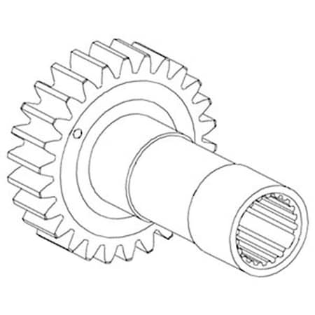 Gear Input Pinion Shaft Made Fits Case-IH Combine Models 2144 2166 -  AFTERMARKET, 184217C1